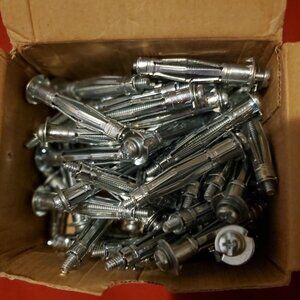 NEW FASTENAL 50906 3/16 SHORT HOLLOW WALL ANCHORS FOR WALLS SCREW FASTENER